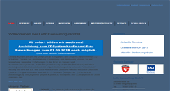 Desktop Screenshot of lutz-consulting.de