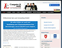 Tablet Screenshot of lutz-consulting.de